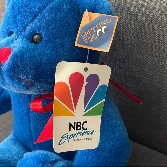 Vintage NBC Experience Teddy Bear Plush Blue Stuffed Animal 1994 Promo Network - Picture 2 of 9